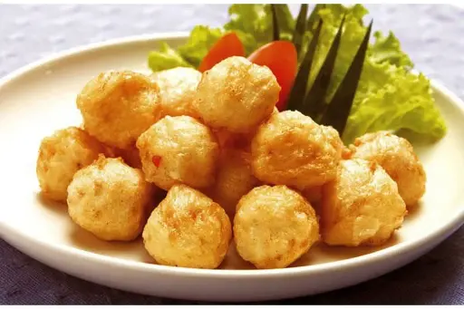 Mực viên chiên